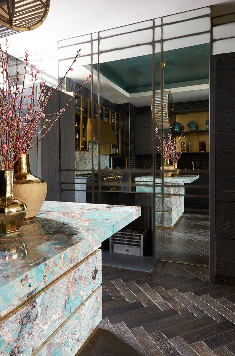 Kitchen mirrors  trilbey gordon interiors