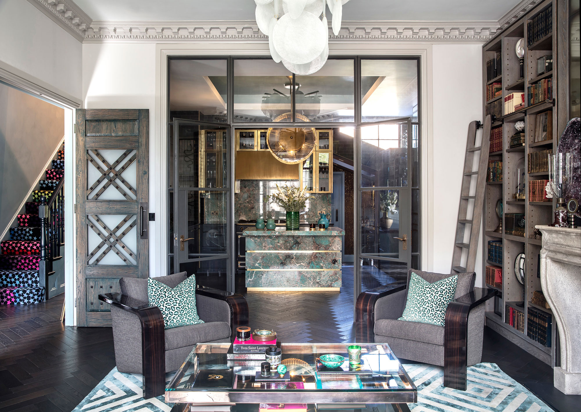 Sitting room looking towards kitchen. Trilbey Gordon Design